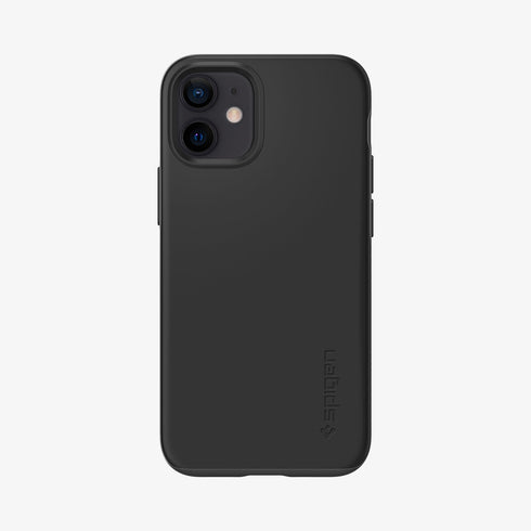 ACS01612 - iPhone 12 Pro Max Case Thin Fit in black showing the back